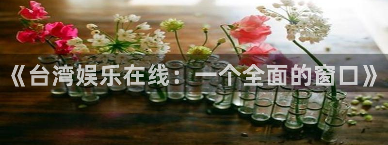 伟德国际集团 壹号(one game)：《台湾娱乐在线：一个全面的窗口》
